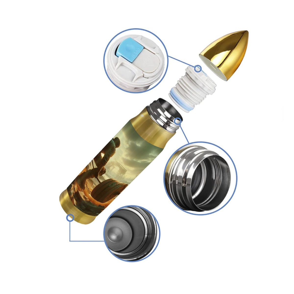 Survival Series: Shell Casing Stainless Steel Mug