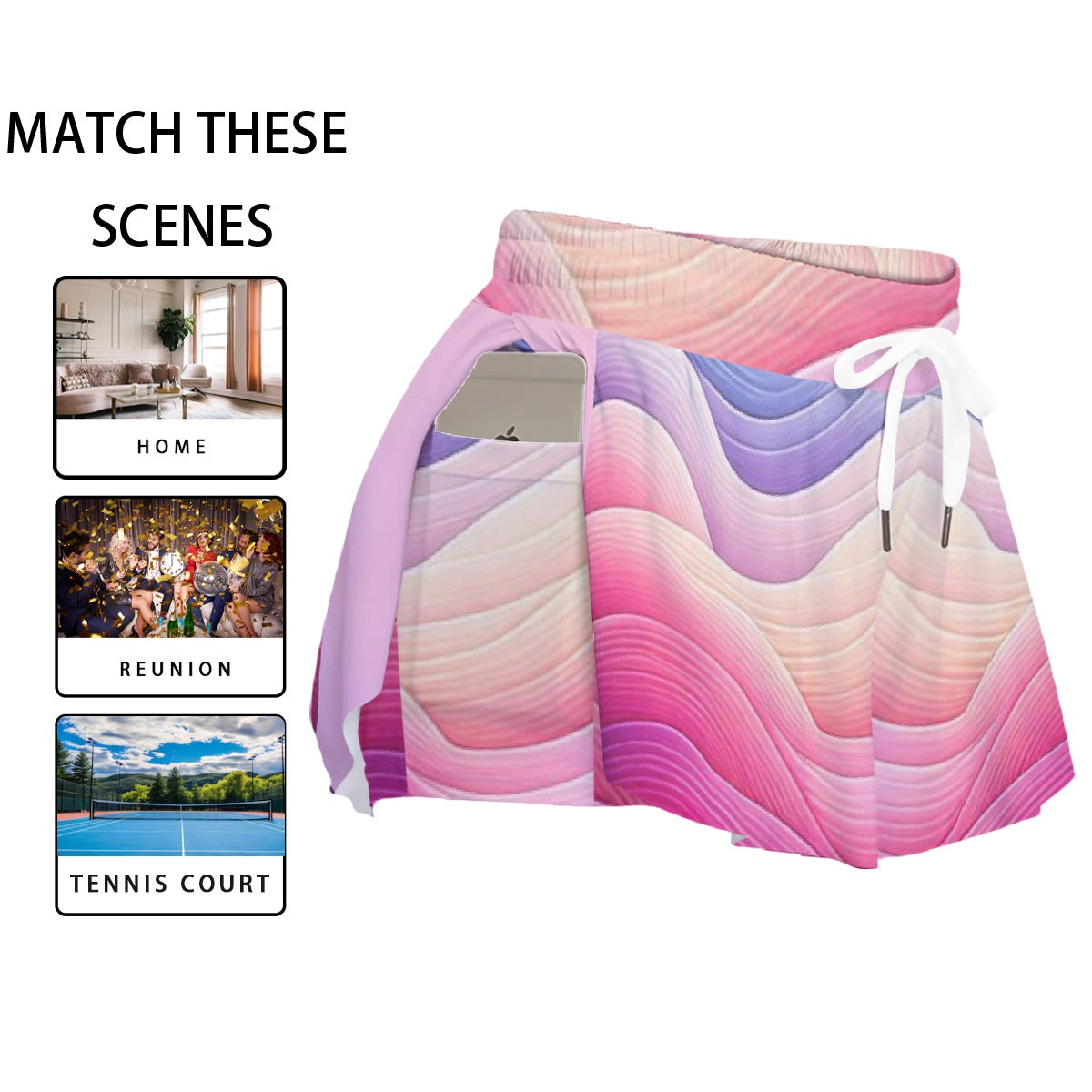 Femme Pink Prism Skort